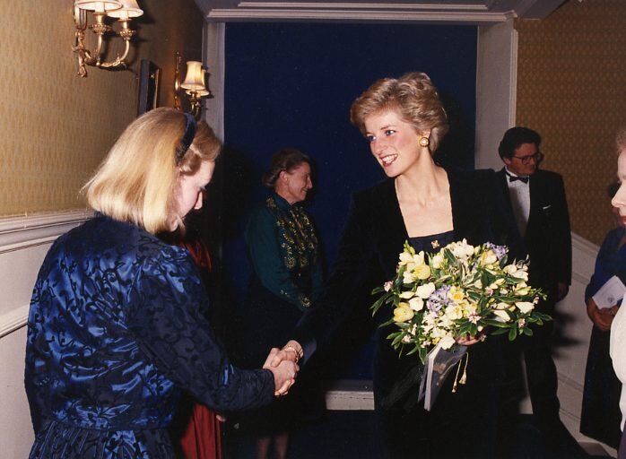 HRH Diana, Princess of Wales attending Handel's 'Messiah', in aid of The Malcolm Sargent Cancer Fund for Children