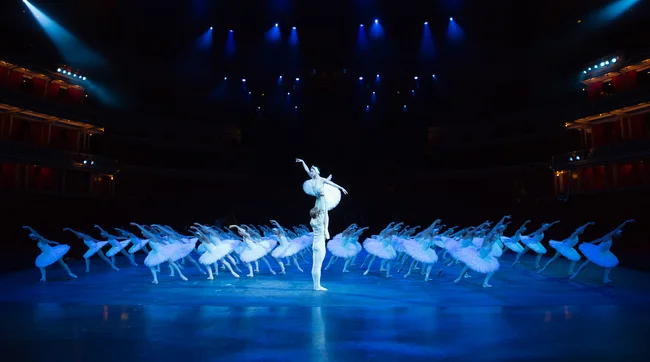 English National Ballet performing 'Swan Lake' at the Royal Albert Hall